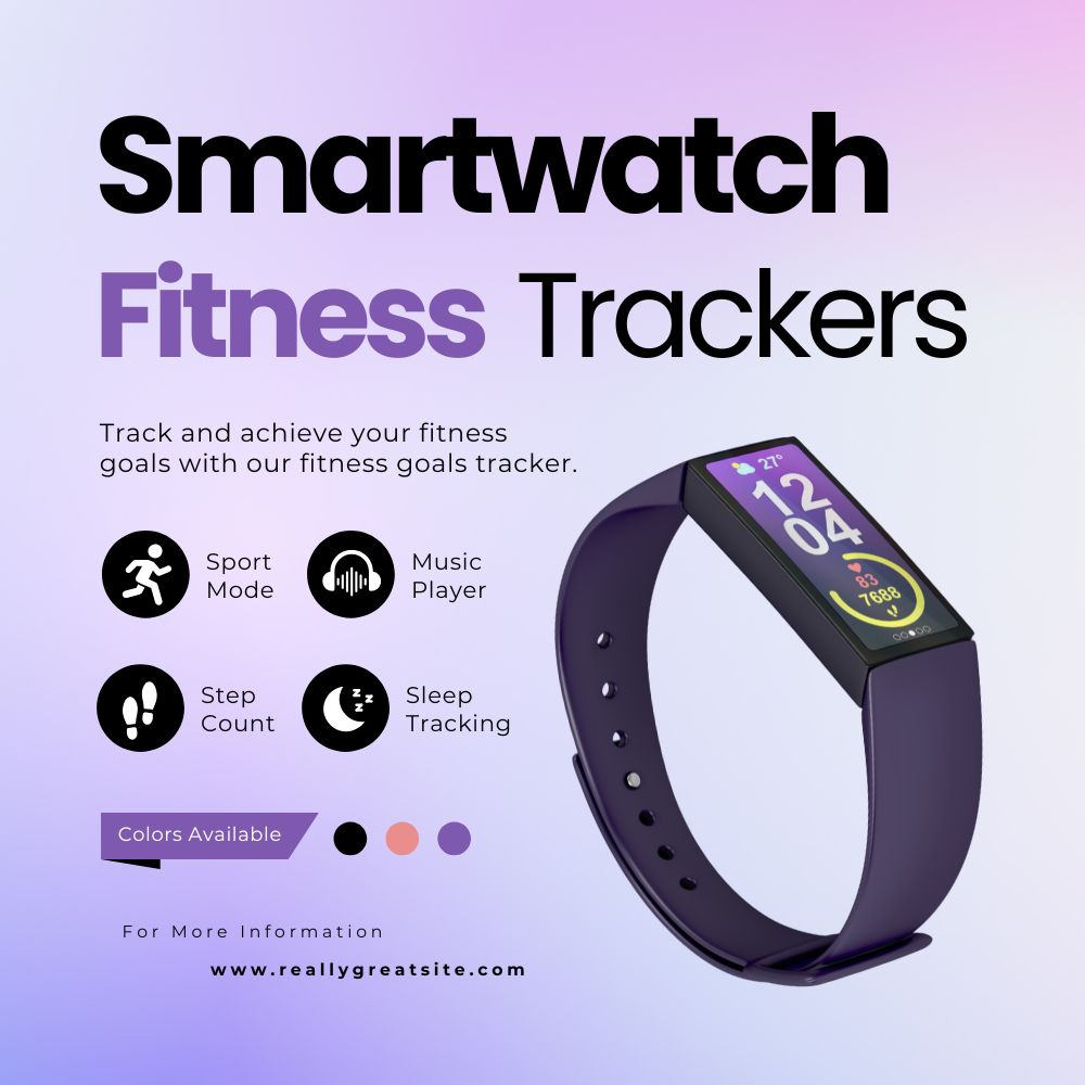 Waterproof Smart Fitness Tracker with Heart Rate & Sleep Monitor