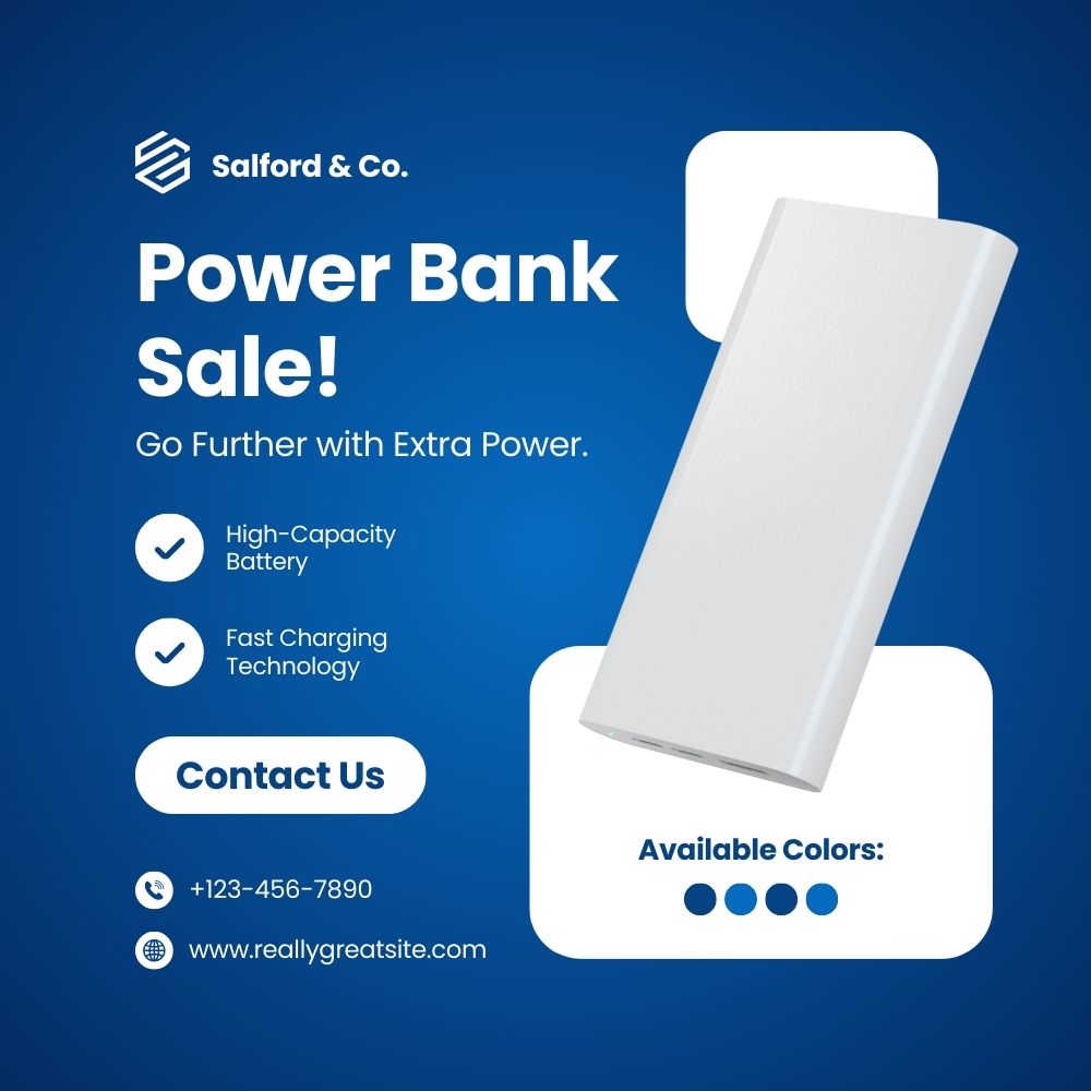 Fast Charging Power Bank 20000mAh with Dual USB Output